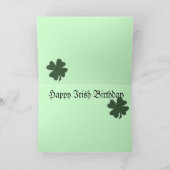 Irish Birthday Card Karte (Innenseite)