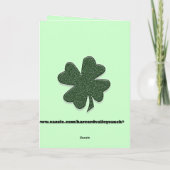 Irish Birthday Card Karte (Rückseite)