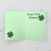 Irish Birthday Card Karte (Innenseite)