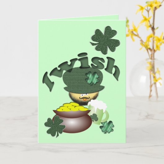 Irish Birthday Card Karte (Gelbe Blume)