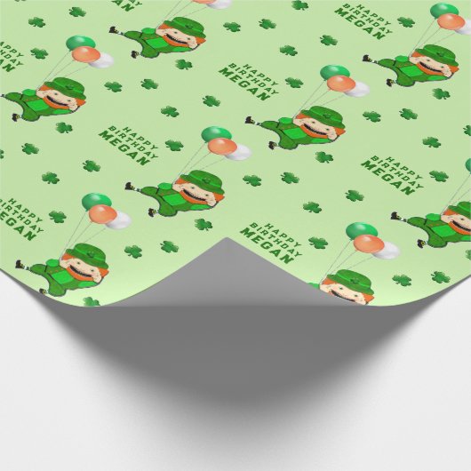 Irish Birthday Gift Geschenkpapier (Ecke)