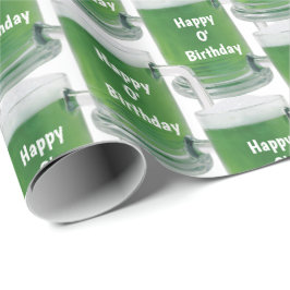 Irish Birthday Green Beer Geschenkpapier