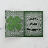 Irish Birthday Karte (Innenseite)