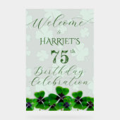 Irish Birthday Party Welcome Acrylschild (Vorderseite)