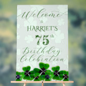 Irish Birthday Party Welcome Acrylschild (Neutral)
