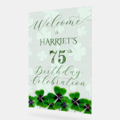 Irish Birthday Party Welcome Acrylschild (Winkel)