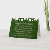 Irish Birthday Segen Inspiration Karte (Vorderseite)