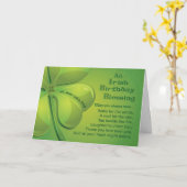 Irish Birthday Segings on St. Patrick's Day, Gre Karte (Gelbe Blume)