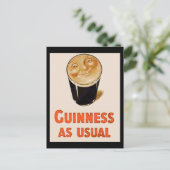 Irish Black Beer Postkarte (Stehend Vorderseite)