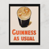 Irish Black Beer Postkarte (Vorderseite)