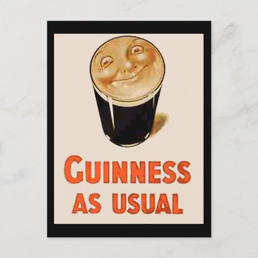 Irish Black Beer Postkarte (Vorderseite)