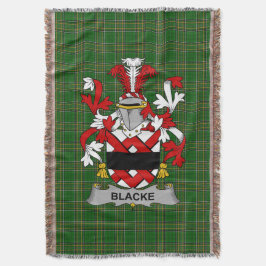 Irish Blacke Coat of Arms Familienwappen Irland Decke