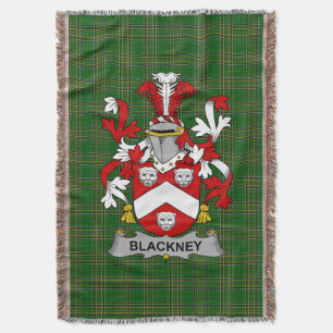 Irish Blackney Coat of Arms Familienwappen Irland Decke