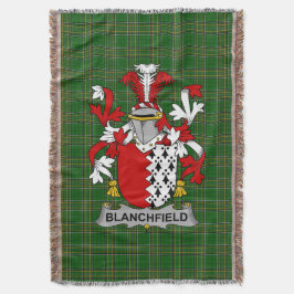 Irish Blanchfield Coat of Arms Familienwappen Irla Decke
