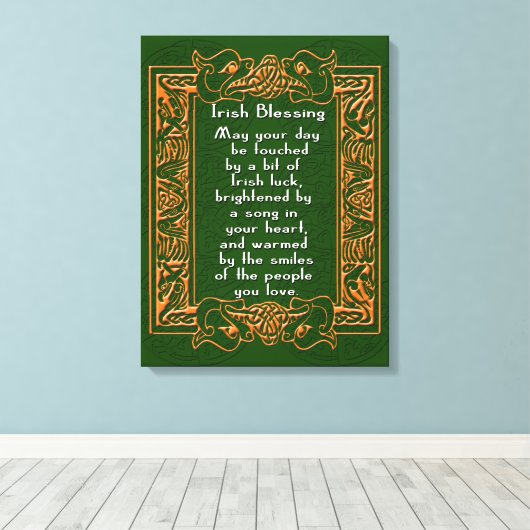 IRISH BLESSEN auf Leinwand (Insitu (Holzboden))