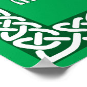Irish Blessing 1 in Celtic Knot Frame Poster (Ecke)