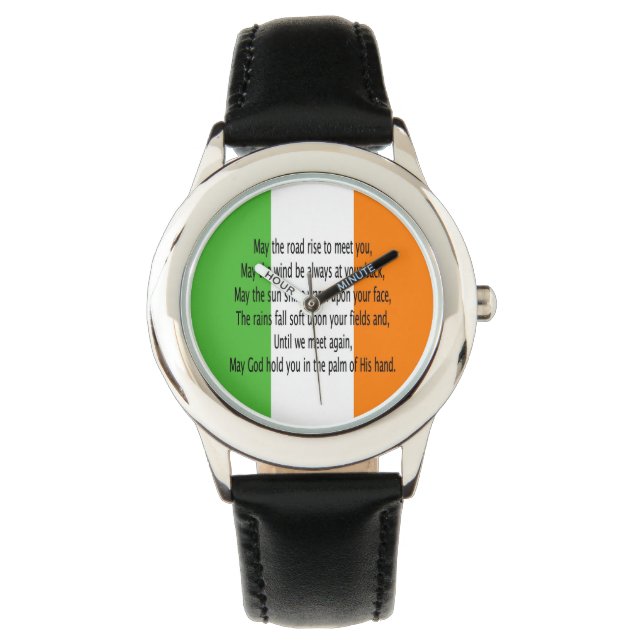 Irish Blessing Armbanduhr (Vorderseite)