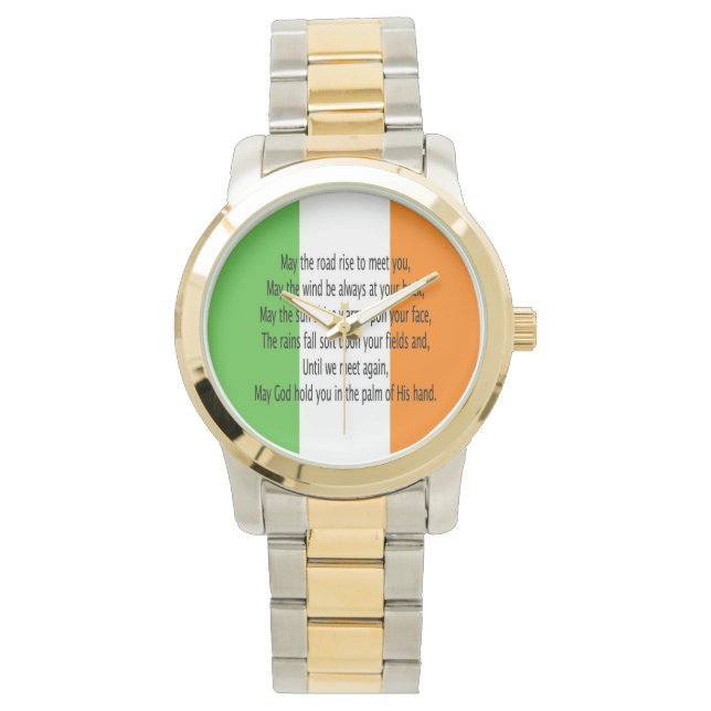Irish Blessing Armbanduhr (Vorderseite)