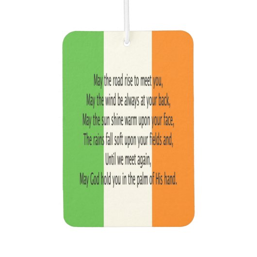 Irish Blessing Autolufterfrischer (Vorderseite)