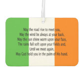Irish Blessing Autolufterfrischer (Rückseite)