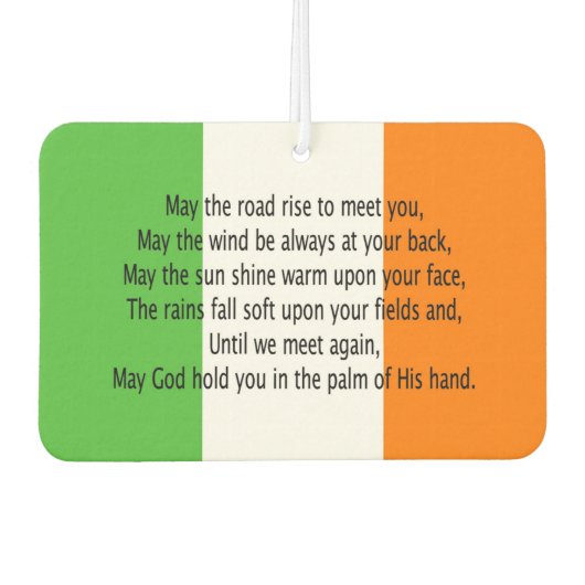 Irish Blessing Autolufterfrischer (Vorderseite)