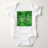 Irish Blessing Baby Strampler (Vorderseite)
