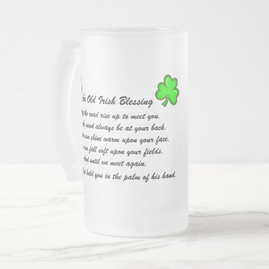 Irish Blessing Beer Tasse (Vorderseite Links)