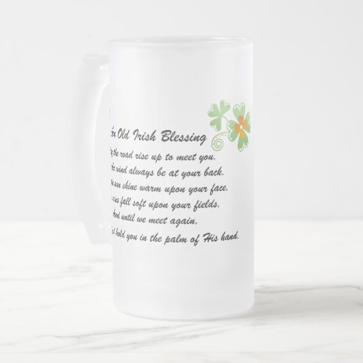 Irish Blessing Beer Tasse (Vorderseite Links)
