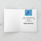 Irish Blessing Blue Dragonfy Course Retirement Karte (Innenseite)