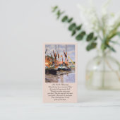 Irish Blessing Blue Purple Green Orange Prayer Visitenkarte (Stehend Vorderseite)