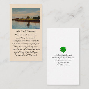 Irish Blessing Boote im Trockendock  Visitenkarte