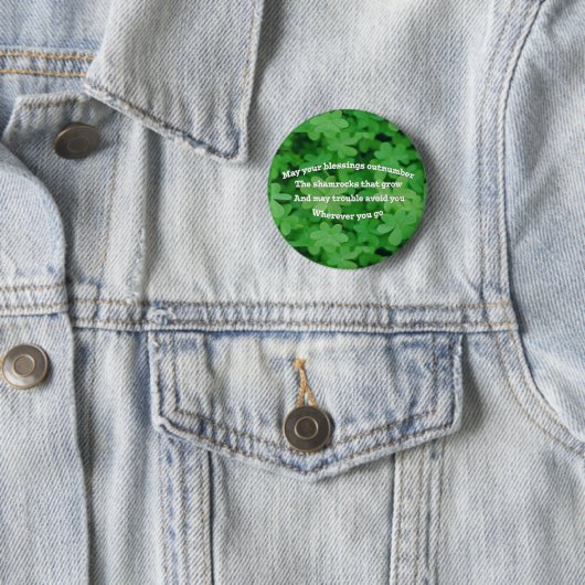Irish Blessing Button (Beispiel)
