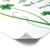 Irish Blessing Calligraphy Print Poster (Ecke)
