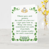 Irish Blessing Card aus Irland Option 4 Karte (Gelbe Blume)