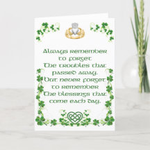 Irish Blessing Card aus Irland Option 7