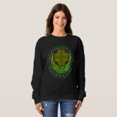 Irish Blessing Celtic Knot 4 Leaf C St Patrick s D Sweatshirt (Vorne ganz)