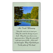 Irish Blessing Country Covered Bridge Magnetische Visitenkarte (Vorderseite Vertikal)