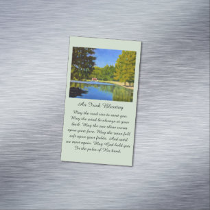 Irish Blessing Country Covered Bridge  Magnetische Visitenkarte