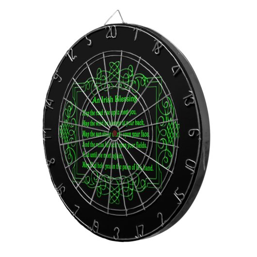 Irish Blessing Dart Board Dartscheibe (Vorderseite rechts)