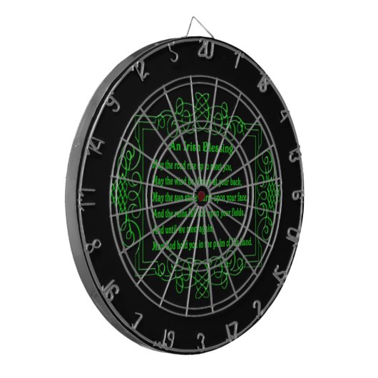 Irish Blessing Dart Board Dartscheibe (Vorderseite Links)