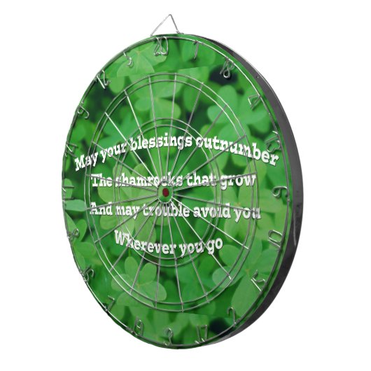 Irish Blessing Dartscheibe (Vorderseite rechts)