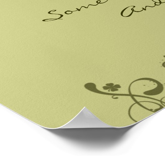 Irish Blessing - ein Wachoffizier immer in der Näh Poster (Ecke)