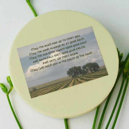 Irish Blessing Farmland Foto Blank Karte