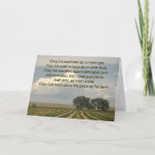 Irish Blessing Farmland Foto Blank Karte (Vorderseite)