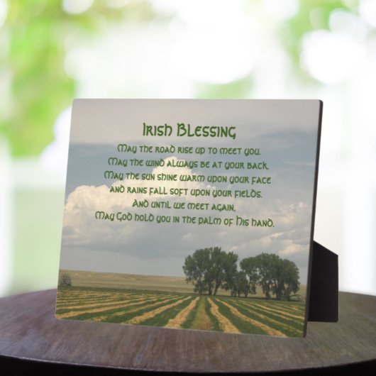 Irish Blessing Farmland Foto Fotoplatte