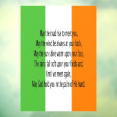 Irish Blessing Fensteraufkleber (Blatt 3)