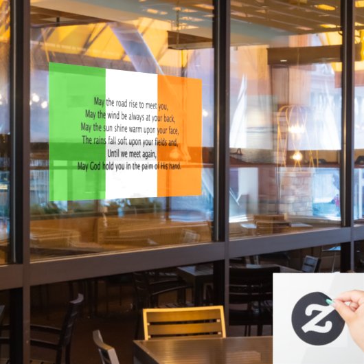 Irish Blessing Fensteraufkleber (Restaurantfenster)