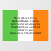 Irish Blessing Fensteraufkleber (Blatt)