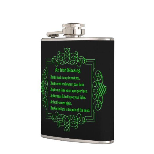Irish Blessing Flask Flachmann (Links)