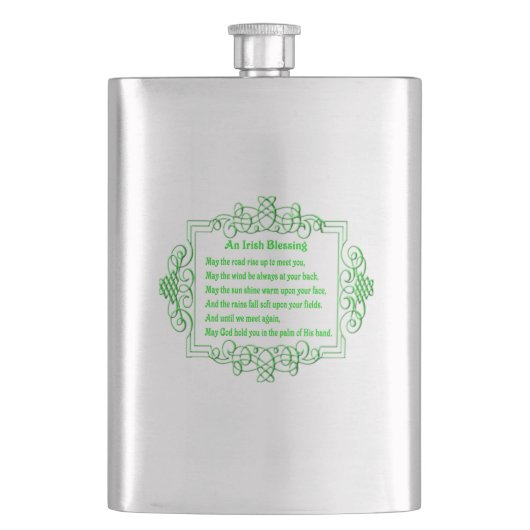 Irish Blessing Flask Flachmann (Vorderseite)